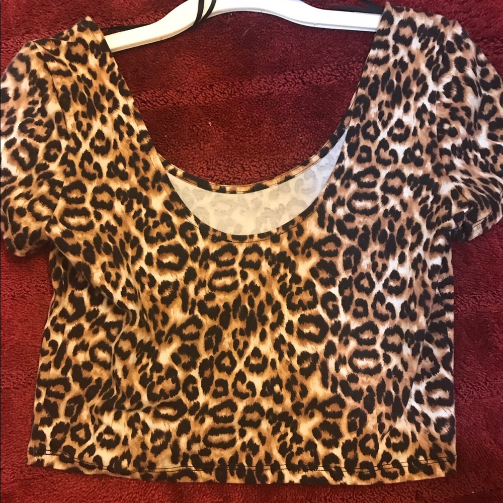 Fairly new Cheetah Print Crop Top